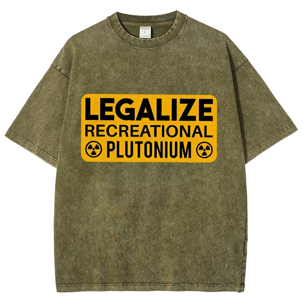 Legalize Recreational Plutonium Vintage Distressed T-shirt