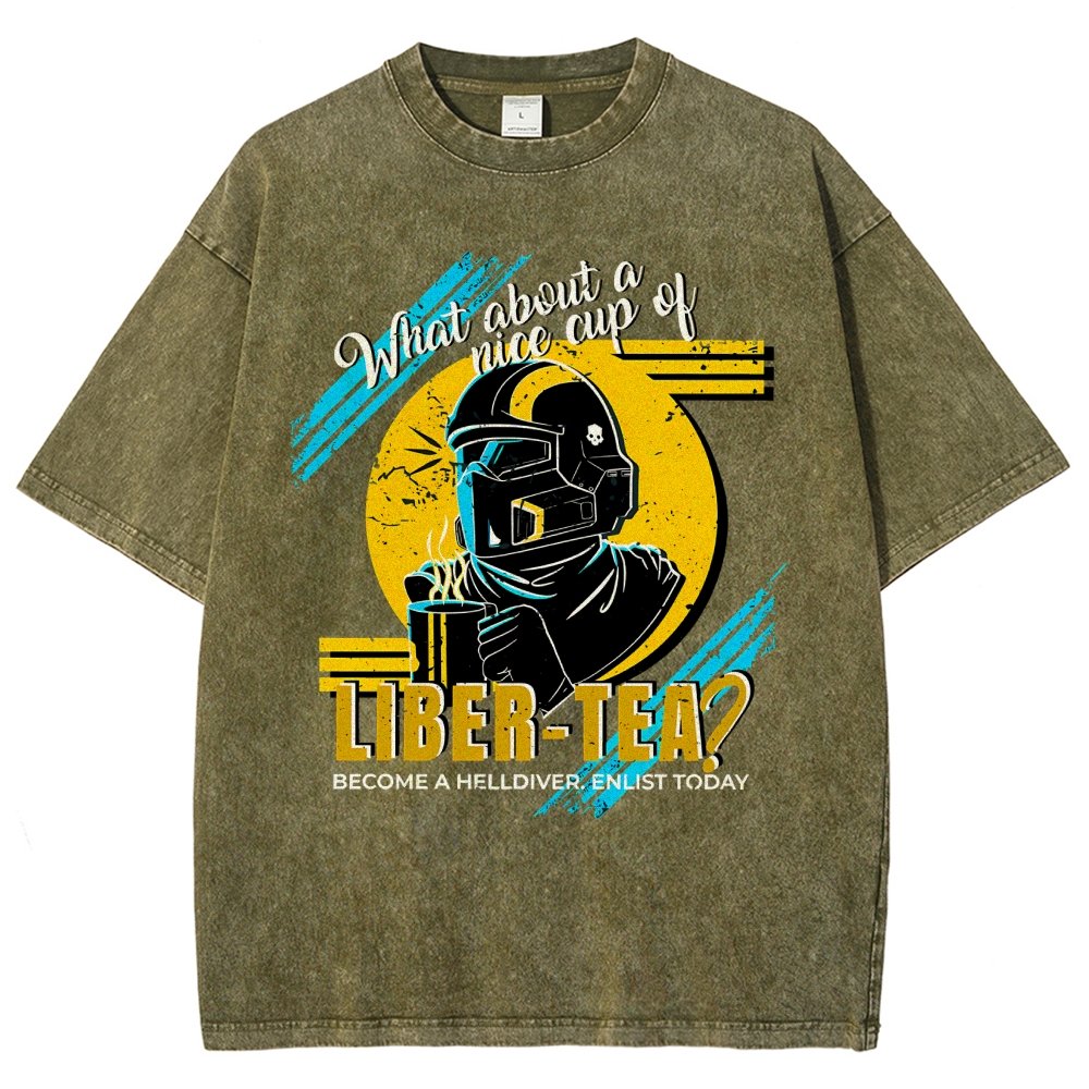 What About A Cup Of Liber-Tea Vintage Distressed T-shirt