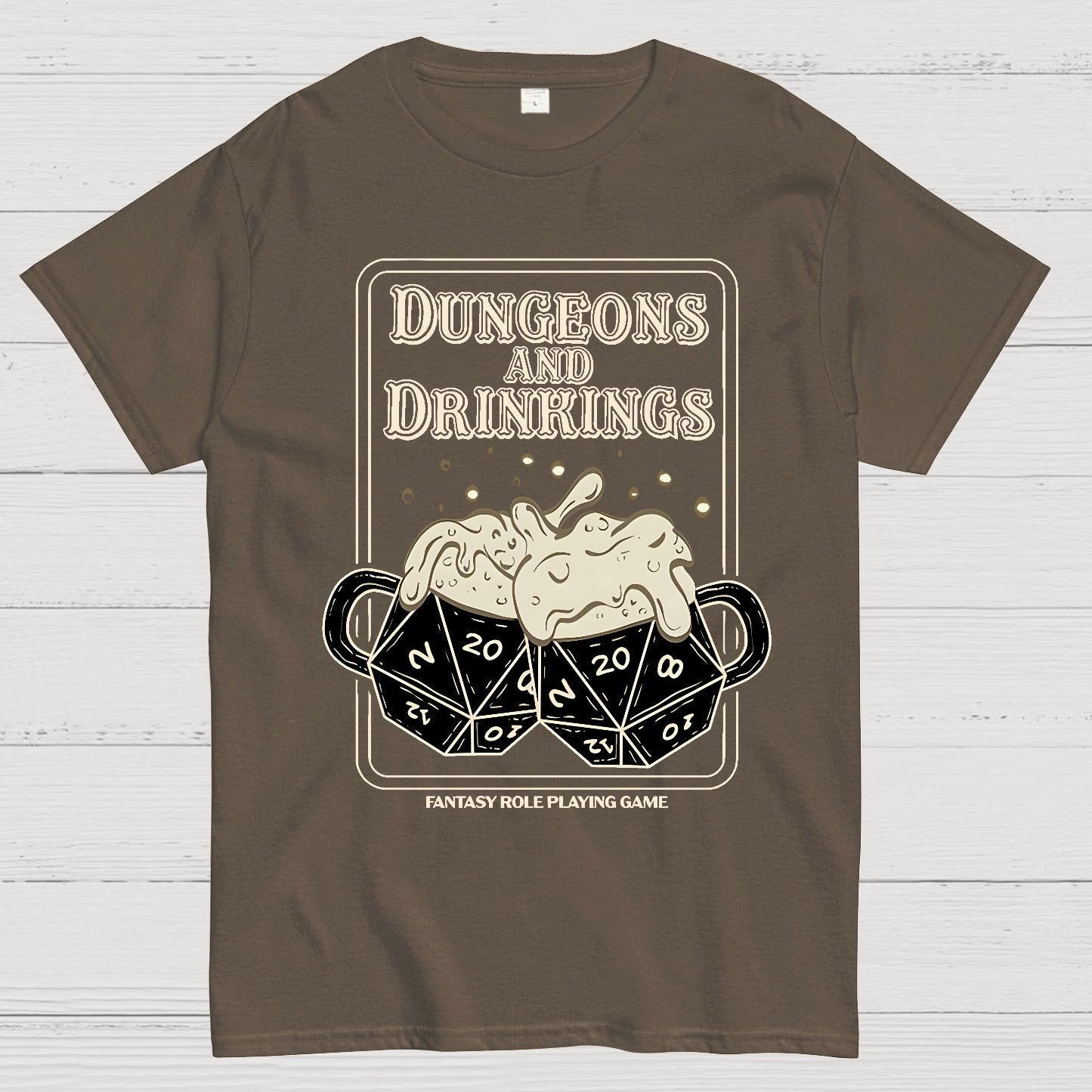 Dungeons and Drinkings Geek T-Shirt