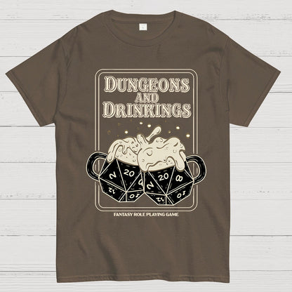 Dungeons and Drinkings Geek T-Shirt
