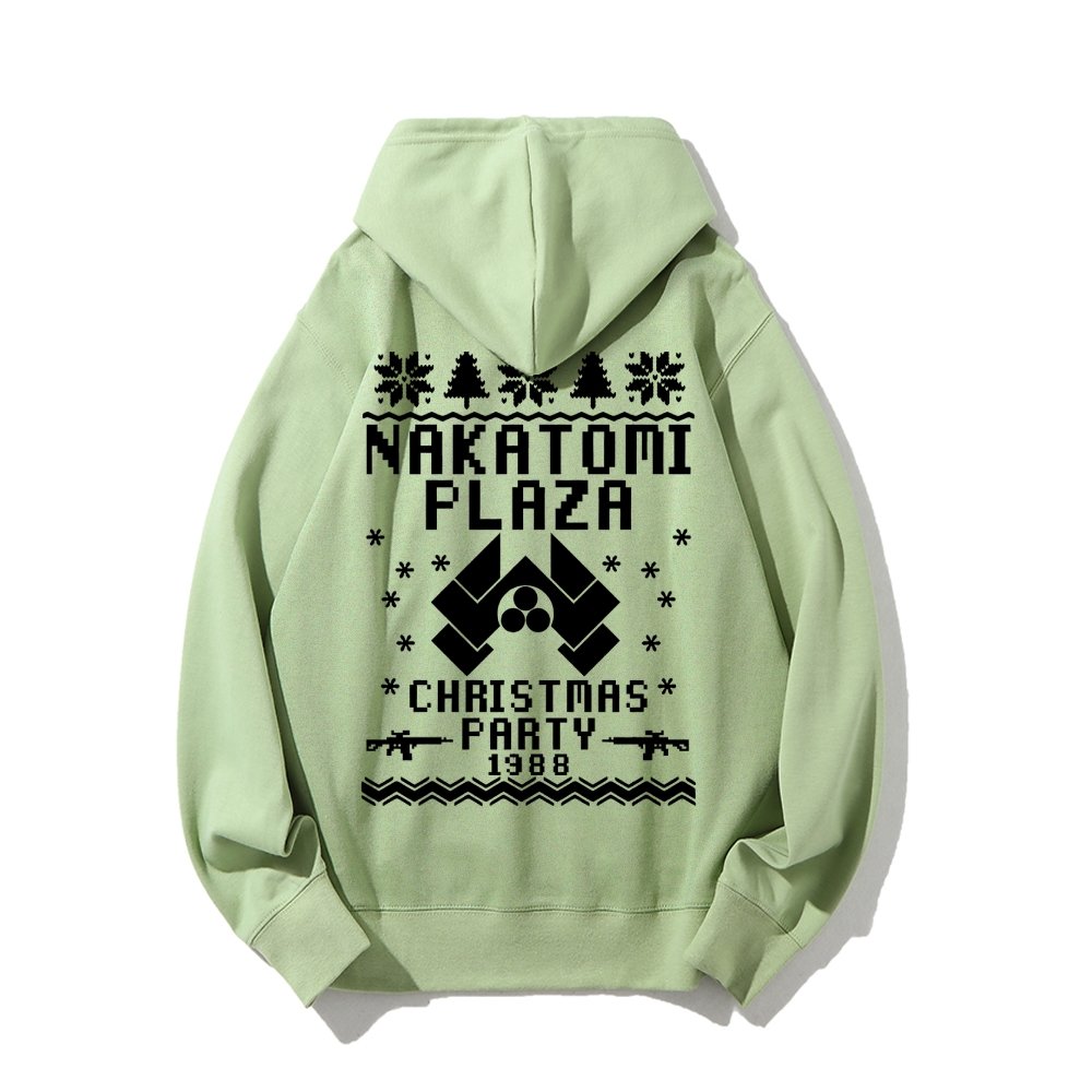 Now I Have a Machine Gun Ho-Ho-Ho Printed Back Unisex Cotton Hoodie