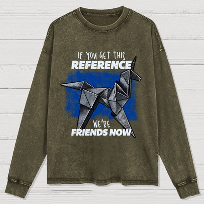 Origami Dreams Washed Long Sleeve Tee