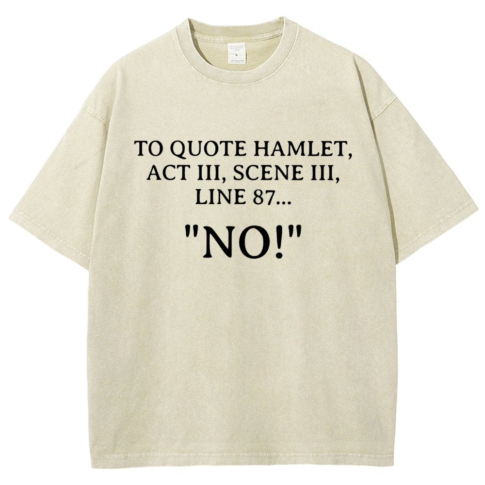 Shakespeare To Quote Hamlet Vintage Distressed T-shirt
