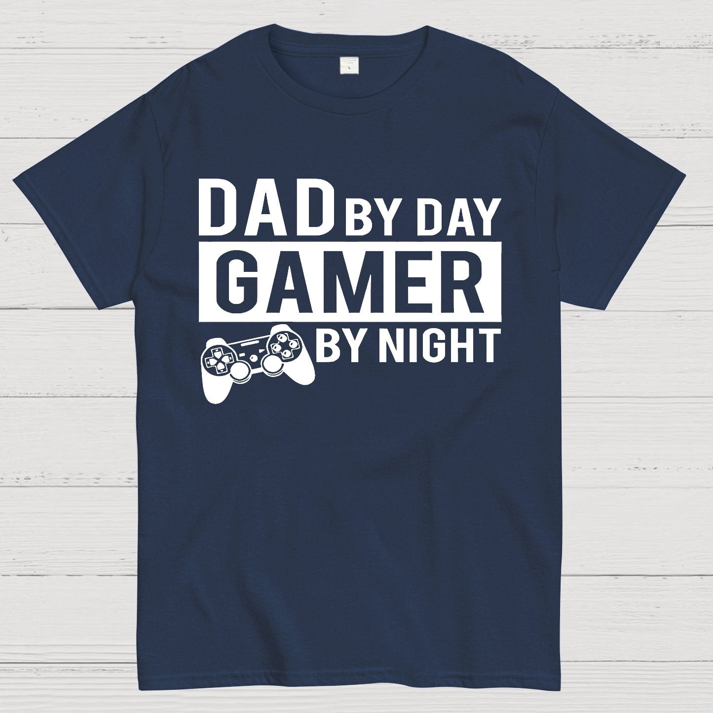 Dad By Day Gamer By Night Geek T-Shirt