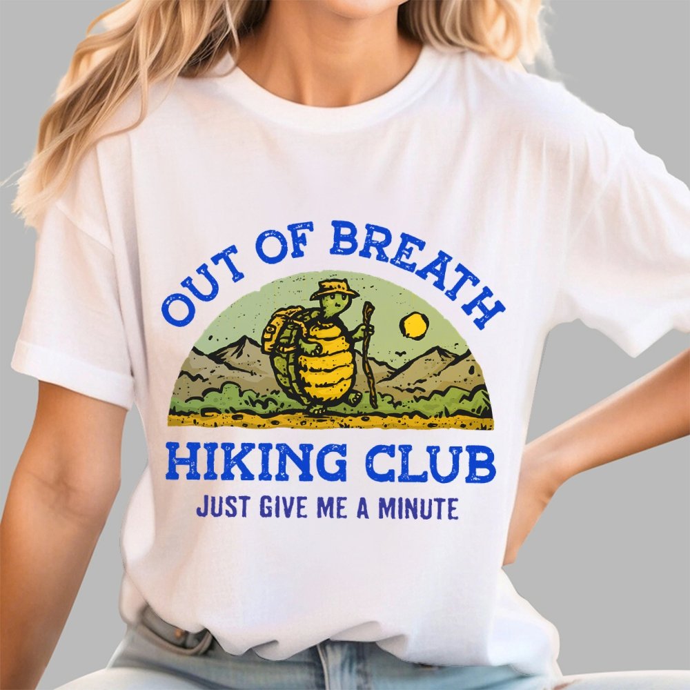 Out Of Breath Hiking Club Geek T-Shirt