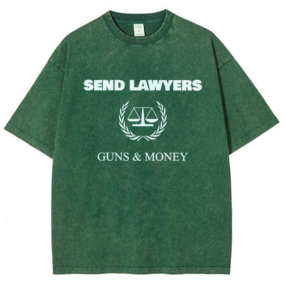 Send Lawyers Guns And Money Vintage Distressed T-shirt