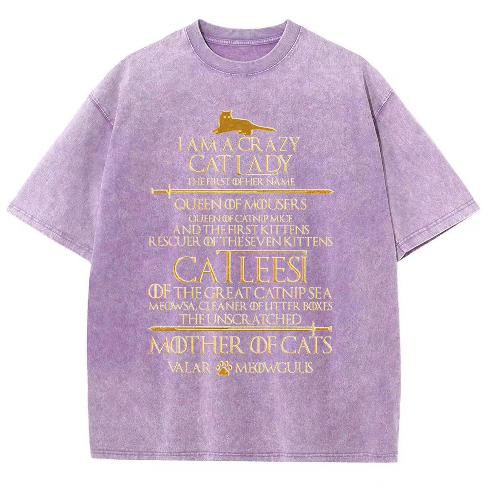 I Am A Crazy Cat Lady Vintage Distressed T-shirt