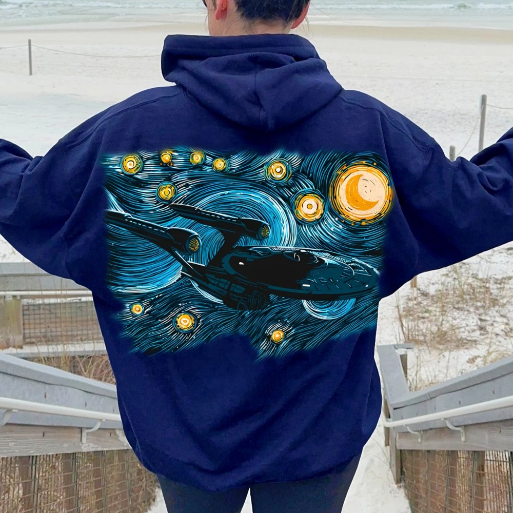 Printed Back Cotton Hoodie