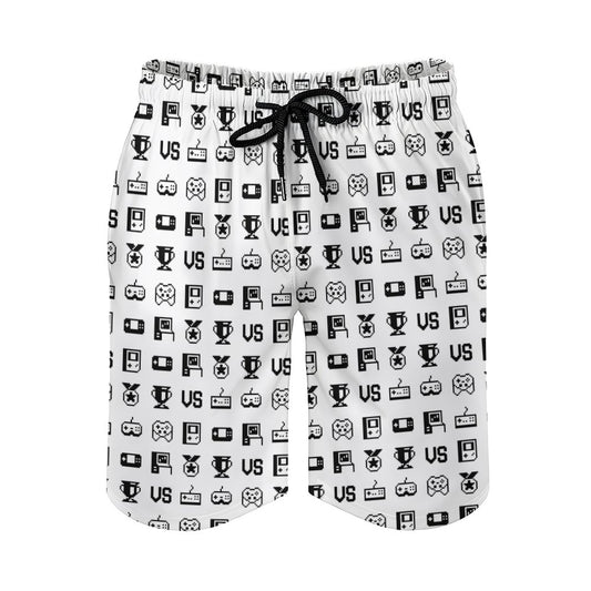 Retro Game Icons Geek Shorts