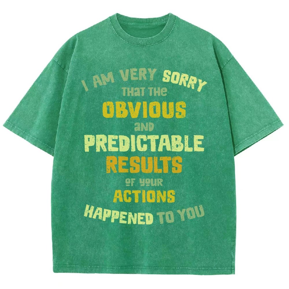 Predictable Consequences Vintage Distressed T-shirt