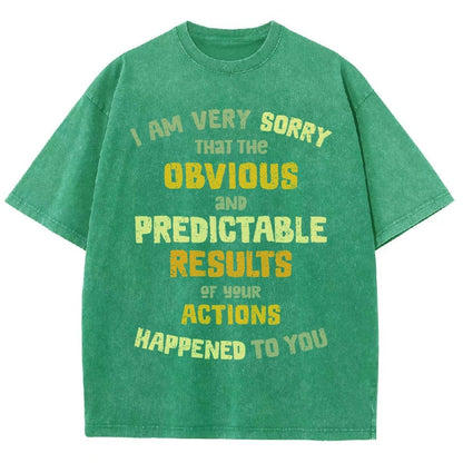 Predictable Consequences Vintage Distressed T-shirt