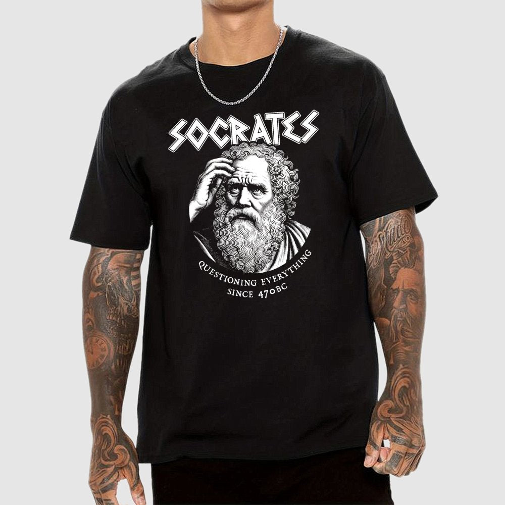 Socrates Questioning Everything Geek T-Shirt