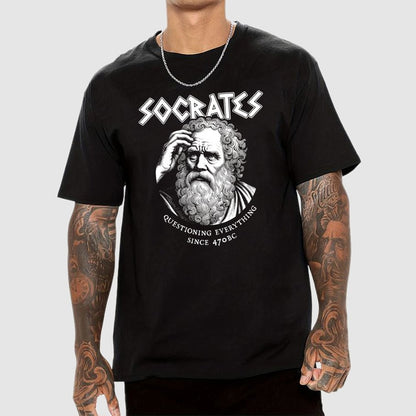 Socrates Questioning Everything Geek T-Shirt