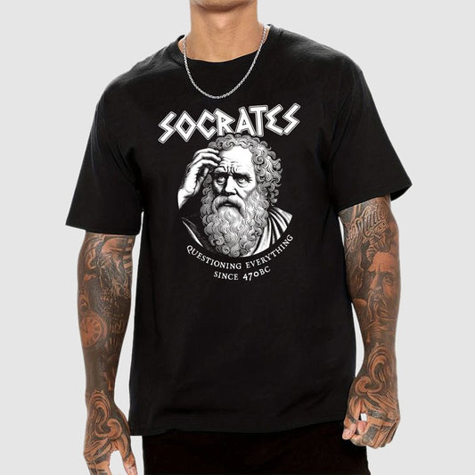 Socrates Questioning Everything Geek T-Shirt
