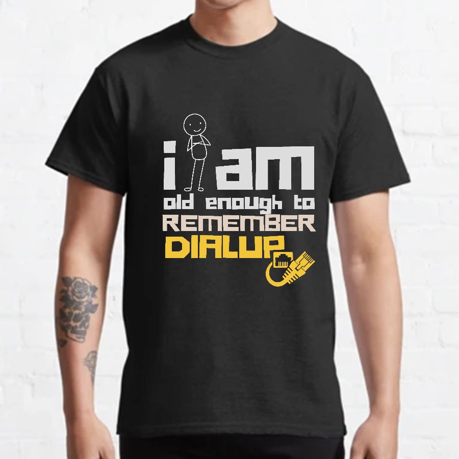 Dialup Internet Retro Geeky T-Shirt