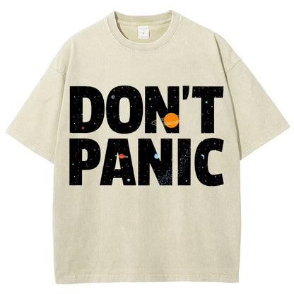 Don't Panic Vintage Distressed T-shirt