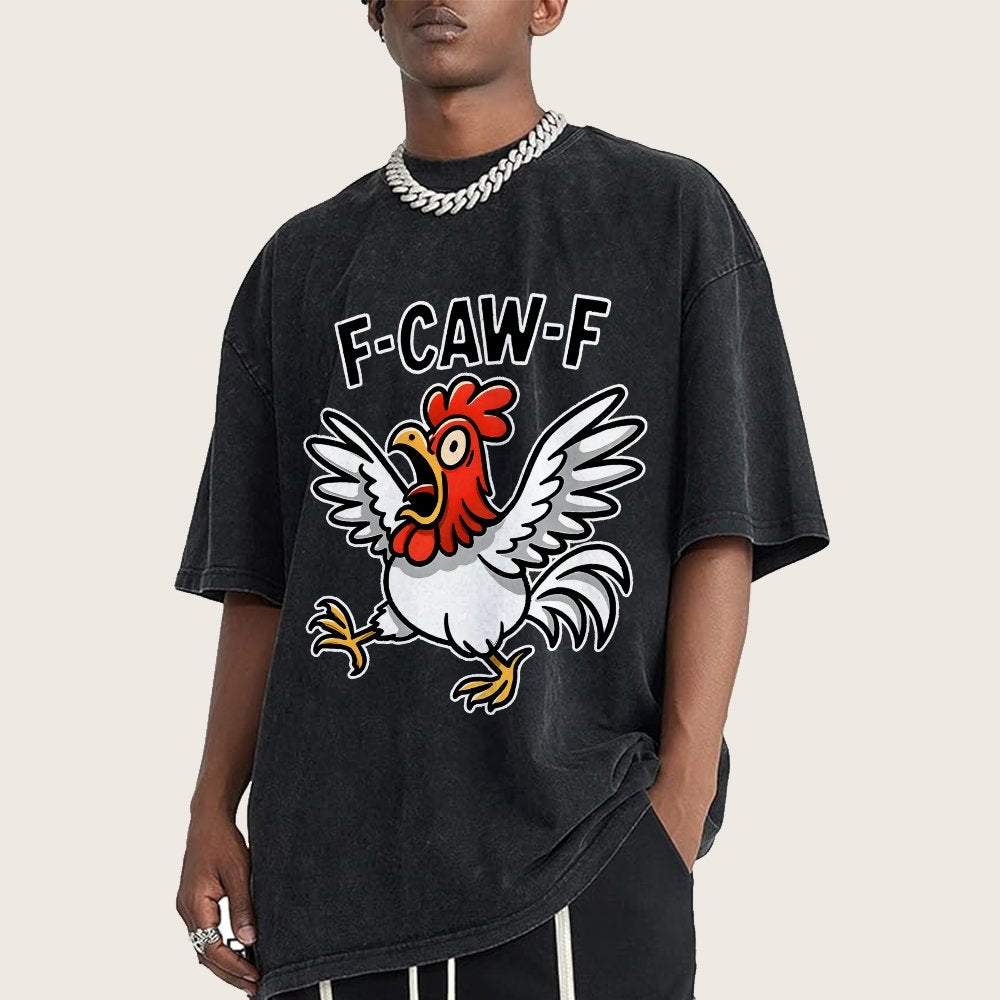 F-Caw-F Vintage Distressed T-shirt