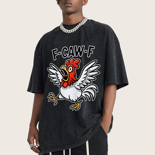 F-Caw-F Vintage Distressed T-shirt