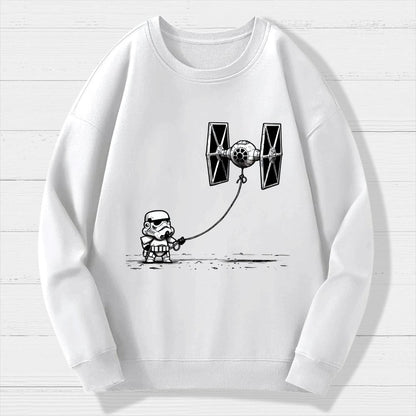 Flying The Galactic Alliance's Kite Geek Cotton Sweatshirt
