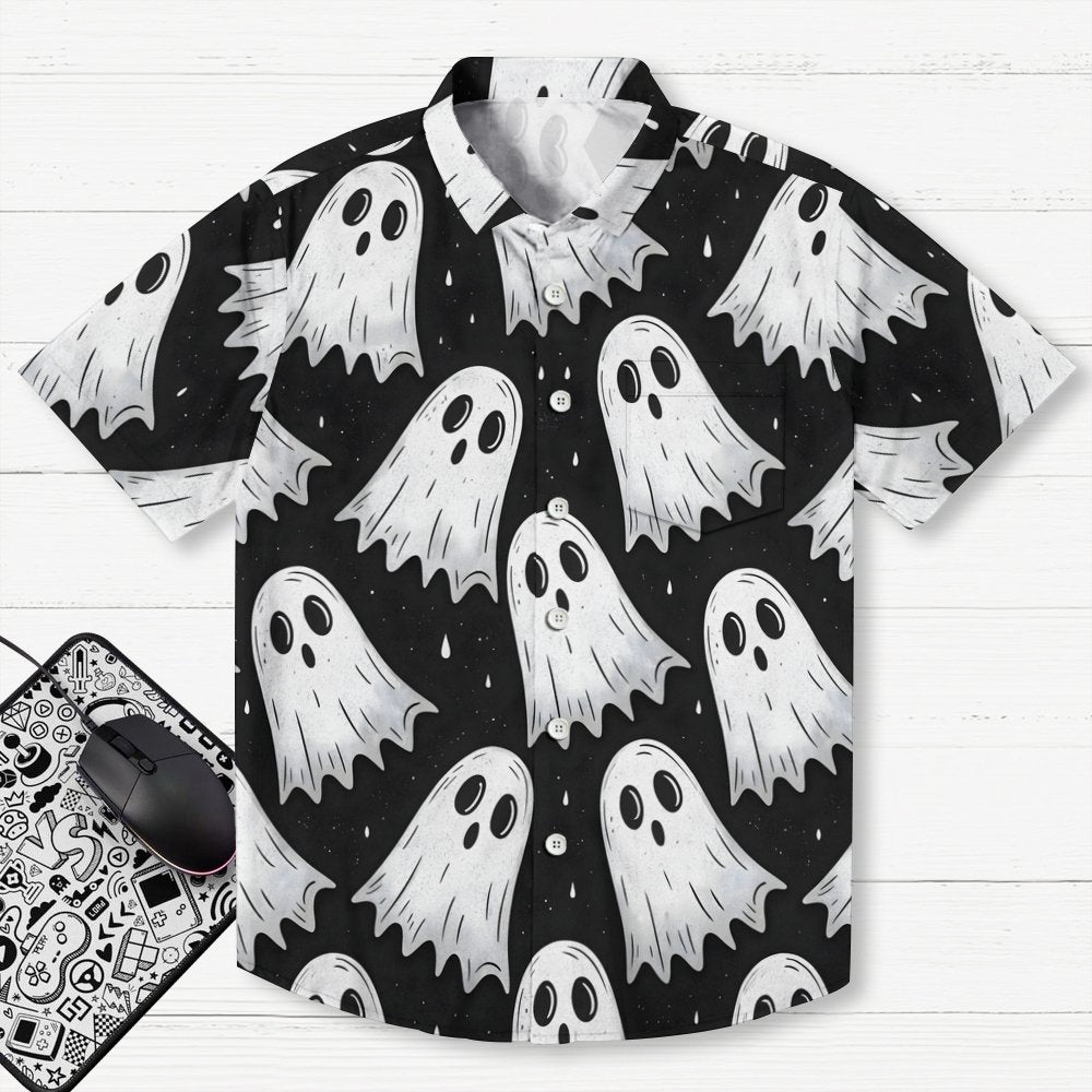 Cute Ghost Geek Hawaiian Shirt