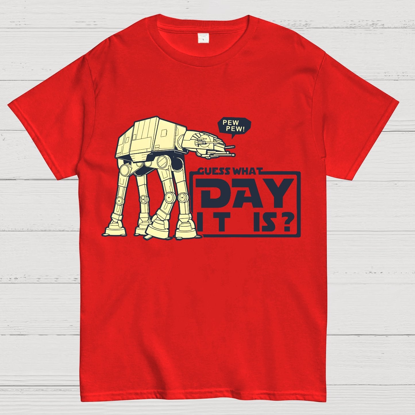 Pew Pew! Guess What Day It Is？Geek T-Shirt
