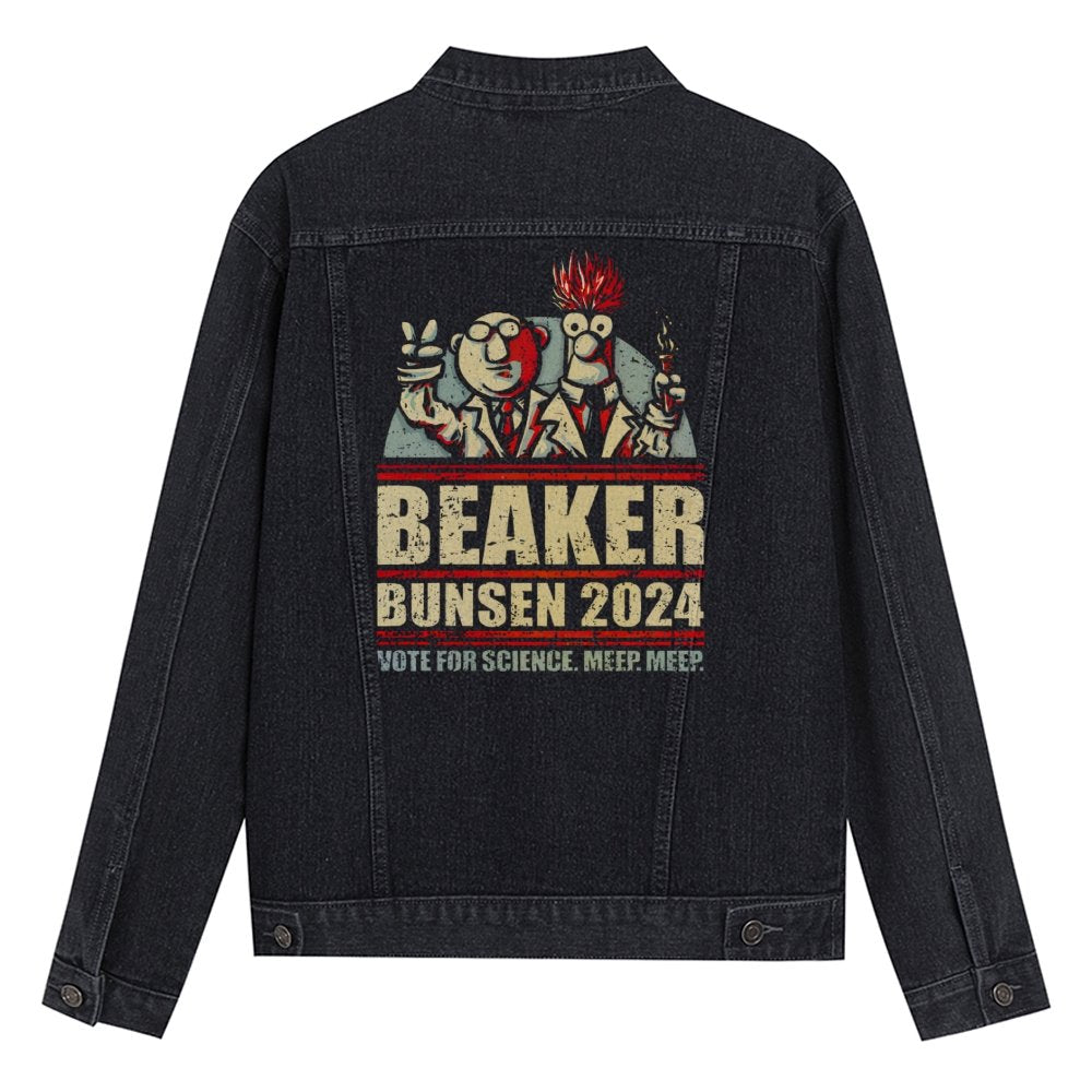 Vote For Science Geek Denim Jacket