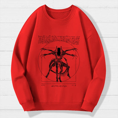 Mystery Creature Geek Cotton Sweatshirt