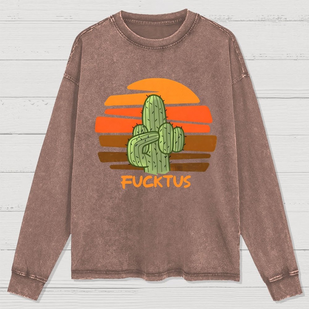 Fucktus Washed Long Sleeve Tee