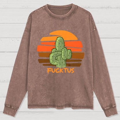Fucktus Washed Long Sleeve Tee