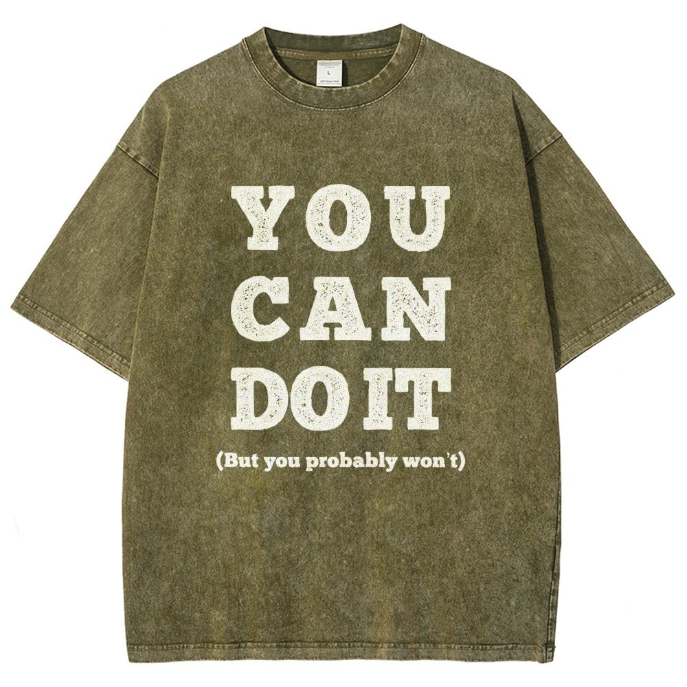 You Can Do It Vintage Distressed T-shirt