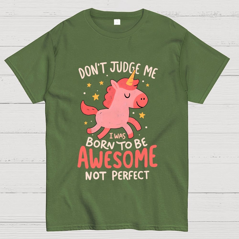 Born To Be Awesome Not Perfect Geek T-Shirt
