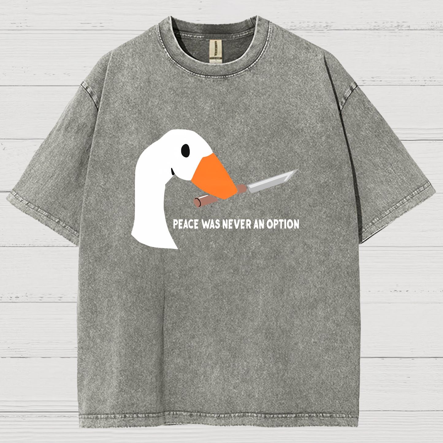 Peace Was Never An Option Vintage Distressed T-shirt