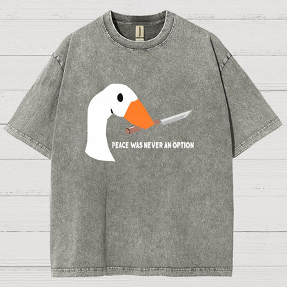 Peace Was Never An Option Vintage Distressed T-shirt
