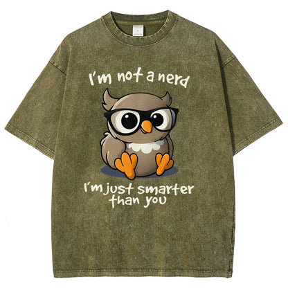 I’m Not A Nerd I’m Just Smarter Than You Vintage Distressed T-shirt