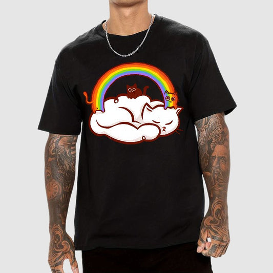 Rainbow Kitten Geek T-Shirt
