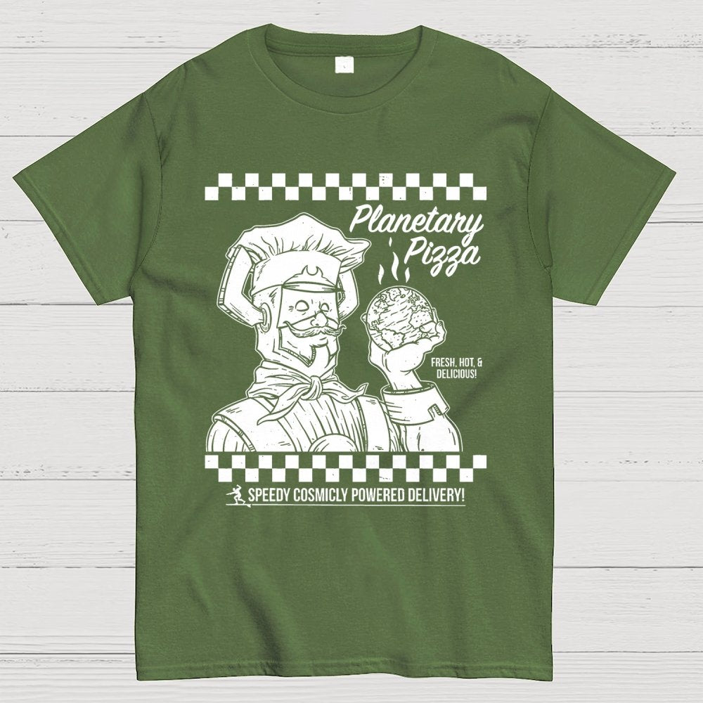 Planetary Pizza Unisex Geek T-Shirt