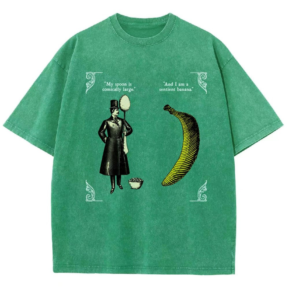 The Olde Joke Of A Big Spoon And A Banana Vintage Distressed T-shirt