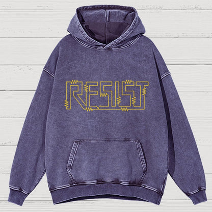 Resist Vintage Distressed Hoodie