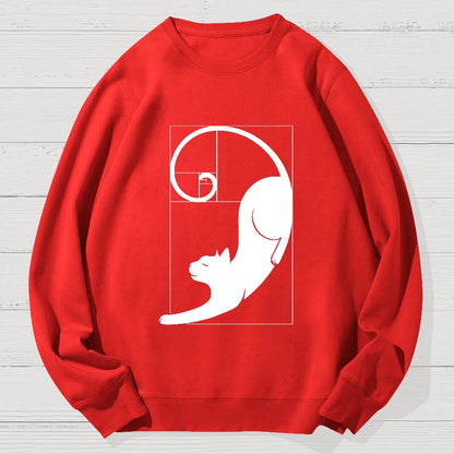 Fibonacci Kittens Geek Cotton Sweatshirt
