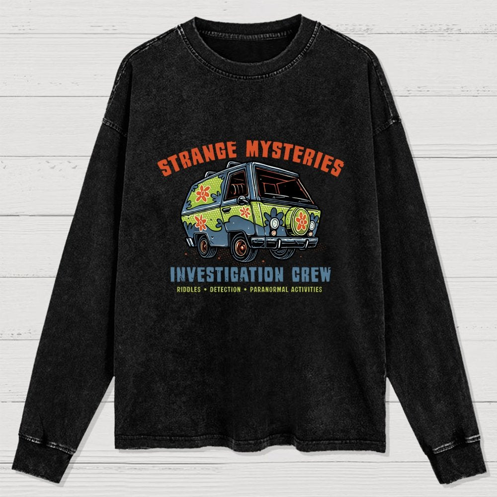 Strange Mysteries Washed Long Sleeve Tee