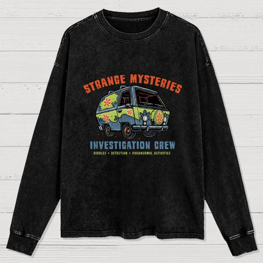 Strange Mysteries Washed Long Sleeve Tee