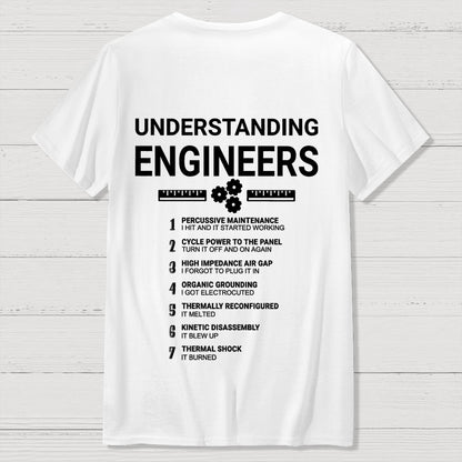 Understanding Engineers Front And Back Printing Geek T-Shirt