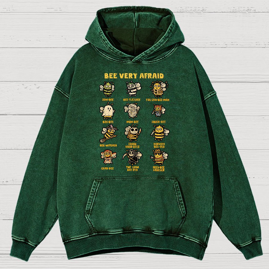 Bees Are Scared.Vintage Distressed Hoodie
