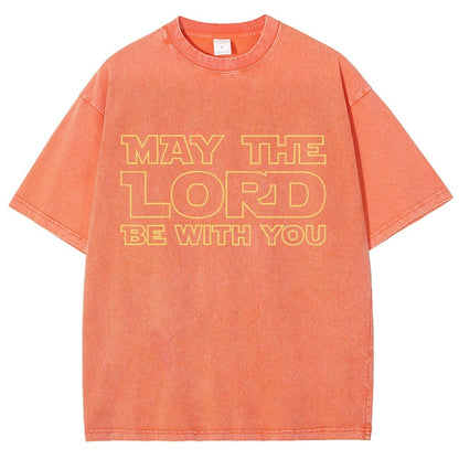 May The Lord be with you Vintage Distressed T-shirt