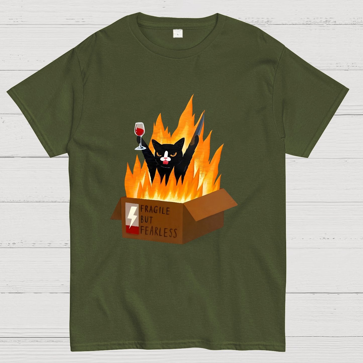 Fragile But Fearless Geek T-Shirt