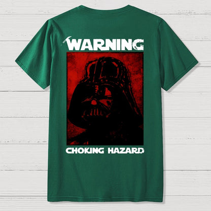 Warning Choking Hazard Back Printing Geek T-Shirt