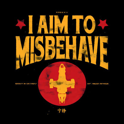 I Aim To Misbehave Geek Cotton Hoodie