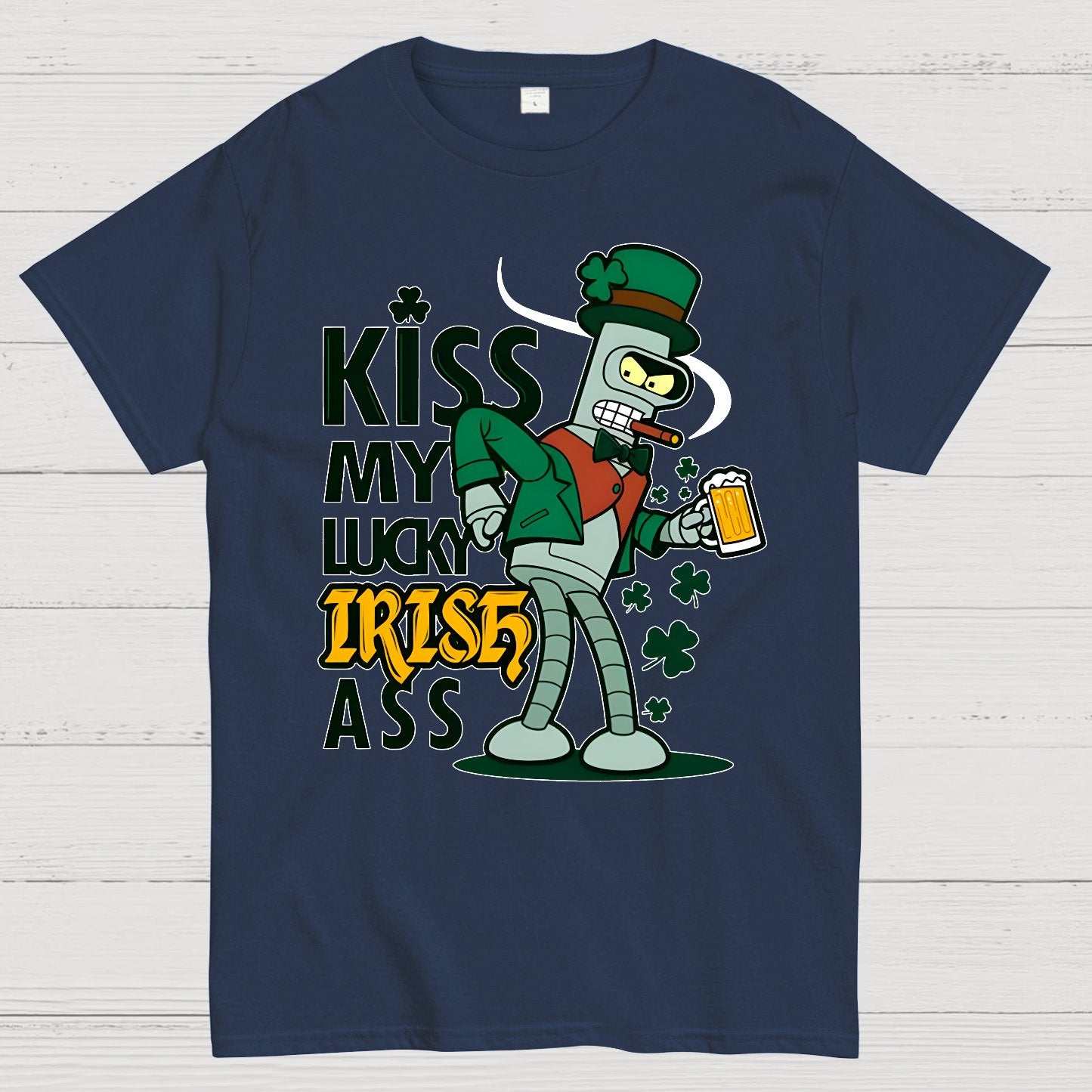 Kiss my Lucky Irish-St. Patrick's Day Geek T-Shirt