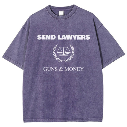 Send Lawyers Guns And Money Vintage Distressed T-shirt