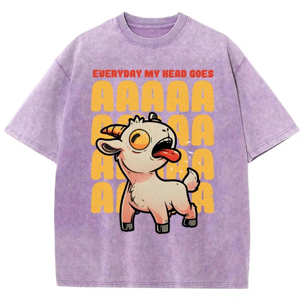 Everyday My Head Goes AAA Vintage Distressed T-shirt